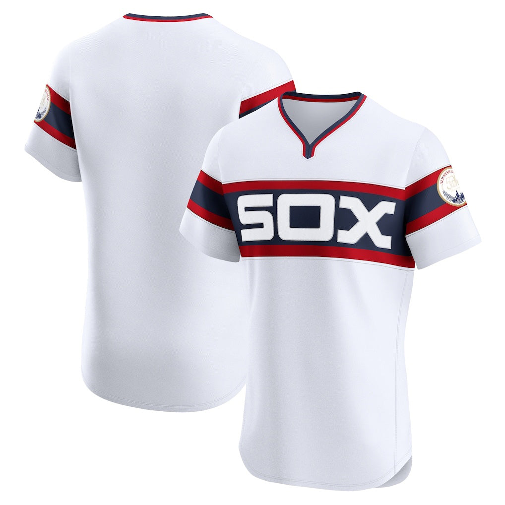 Chicago White Sox White Puhics Alternate Vapor Premier Elite Patch Jersey