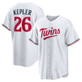 Minnesota Twins #26 Max Kepler White Puhics Home Replica Player Logo Jersey