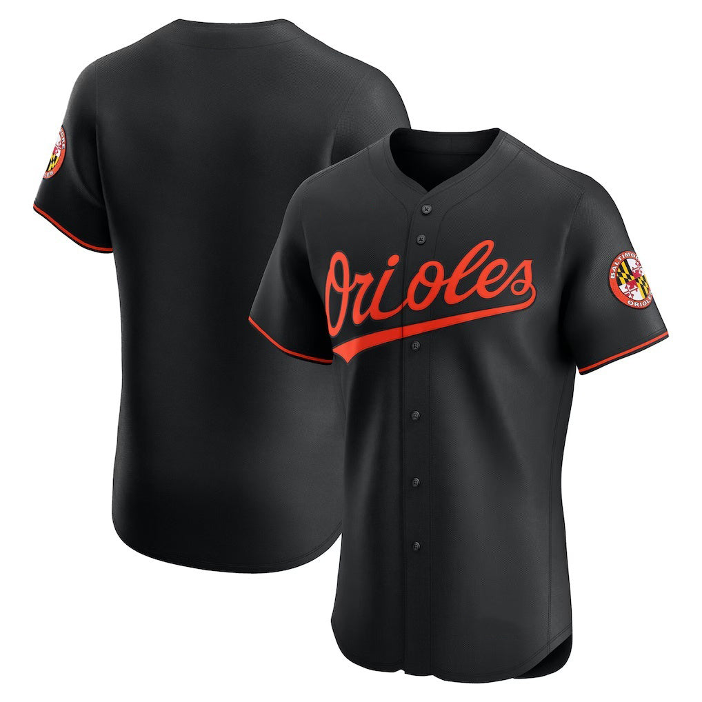 Baltimore Orioles Black Puhics Alternate Elite Jersey