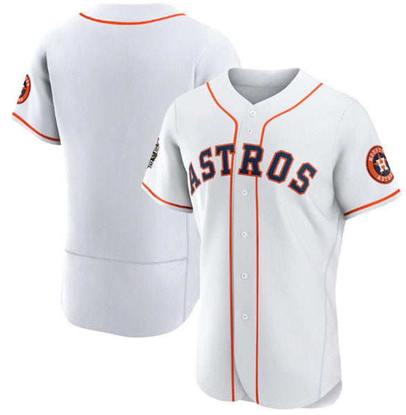Houston Astros Blank White Puhics 2022 World Series Flex Base Stitched Jersey