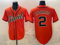 San Francisco Giants #2 Willy Adames Orange Puhics Cool Base Stitched Jersey