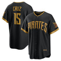 Pittsburgh Pirates #15 Oneil Cruz Black Puhics 2026 City Connect Stadium Jersey