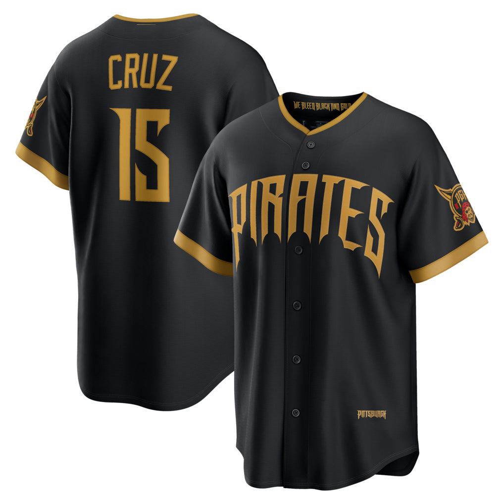 Pittsburgh Pirates #15 Oneil Cruz Black Puhics 2026 City Connect Stadium Jersey