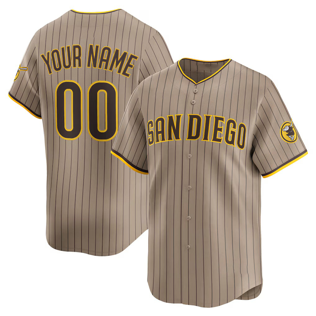 Custom San Diego Padres Sand Puhics Alternate Limited Jersey