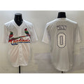 St. Louis Cardinals #0 Masyn Winn White Puhics Cool Base Stitched Jersey