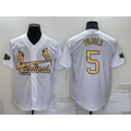 St. Louis Cardinals #5 Albert Pujols White Puhics 2022 All Star Stitched Cool Base Jersey