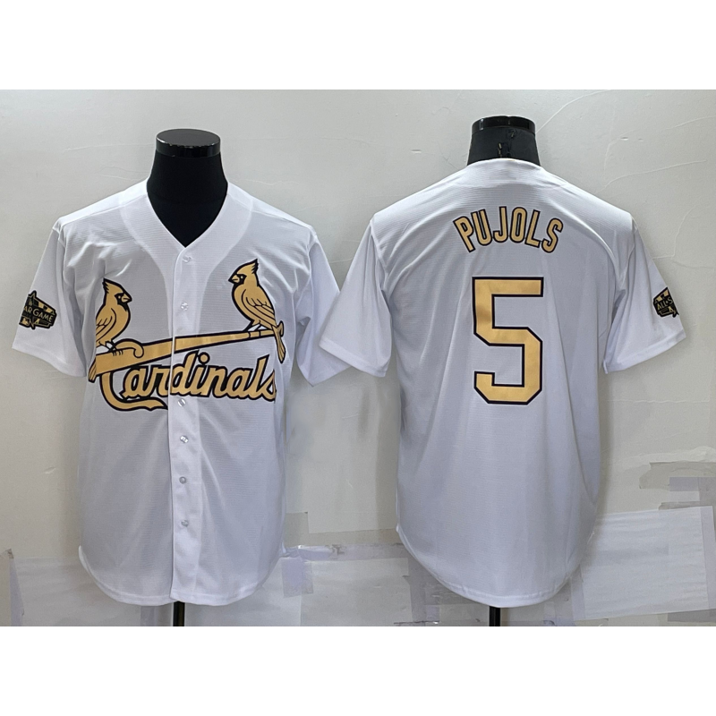 St. Louis Cardinals #5 Albert Pujols White Puhics 2022 All Star Stitched Cool Base Jersey