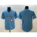 Toronto Blue Jays Blank Blue Puhics 2025 World Series Home Cool Base Stitched Jersey