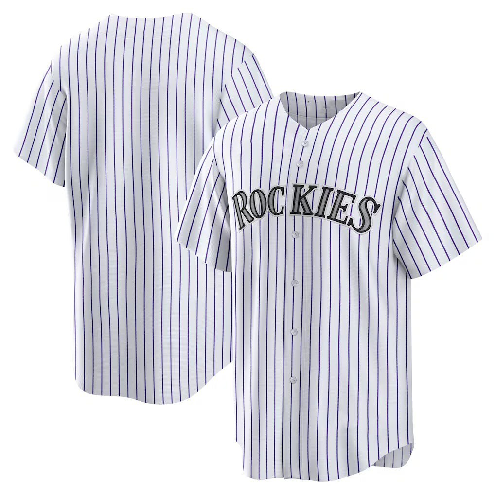 Colorado Rockies White Puhics Home Replica Team Jersey