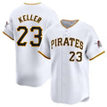 Pittsburgh Pirates #23 Mitch Keller White Puhics Home Limited Stitched Jersey