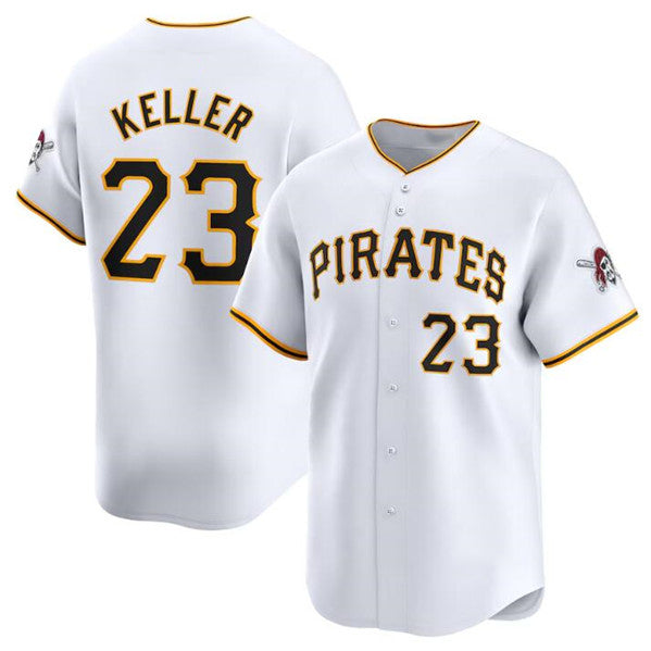 Pittsburgh Pirates #23 Mitch Keller White Puhics Home Limited Stitched Jersey