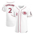 Cincinnati Reds #2 Nick Castellanos White Puhics 2021 Home Player Jersey