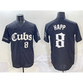 Chicago Cubs #8 Ian Happ Black Puhics 'Gothic North Side Edition' Vapor Premier Limited Stitched Jersey