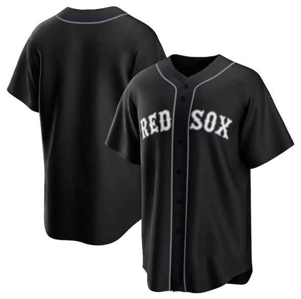 Boston Red Sox Blank Black Puhics Lights Out Limited Stitched Jersey