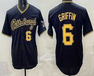 Pittsburgh Pirates #6 Konnor Griffin Black Puhics Alternate Limited Jersey