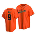 San Francisco Giants #9 Brandon Belt Alternate Orange Puhics Jersey