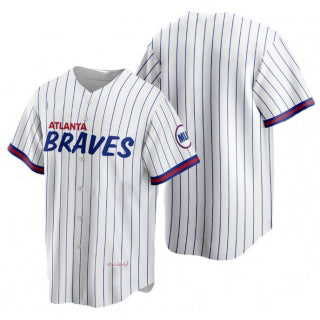 Atlanta Braves Blank 2021 White Puhics City Connect Stitched Jersey