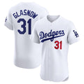 Los Angeles Dodgers #31 Tyler Glasnow White Puhics Home Elite Stitched Jersey