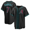 Arizona Diamondbacks #7 Corbin Carroll Puhics Black Alternate Replica Stitched Baseball Jersey