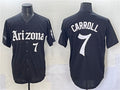 Arizona Diamondbacks #7 Corbin Carroll Puhics Black 'Gothic Desert Fang Edition' Vapor Limited Stitched Baseball Jersey
