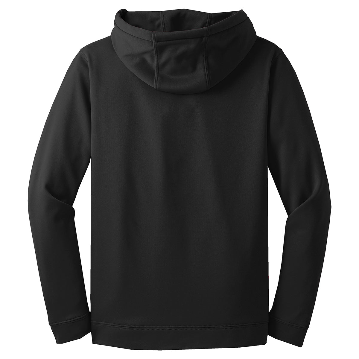 Puhics Men's Black Sport-Wick Fleece Hooded Pullover