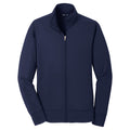 Puhics Women's Navy Sport-Wick Fleece Full-Zip Jacket
