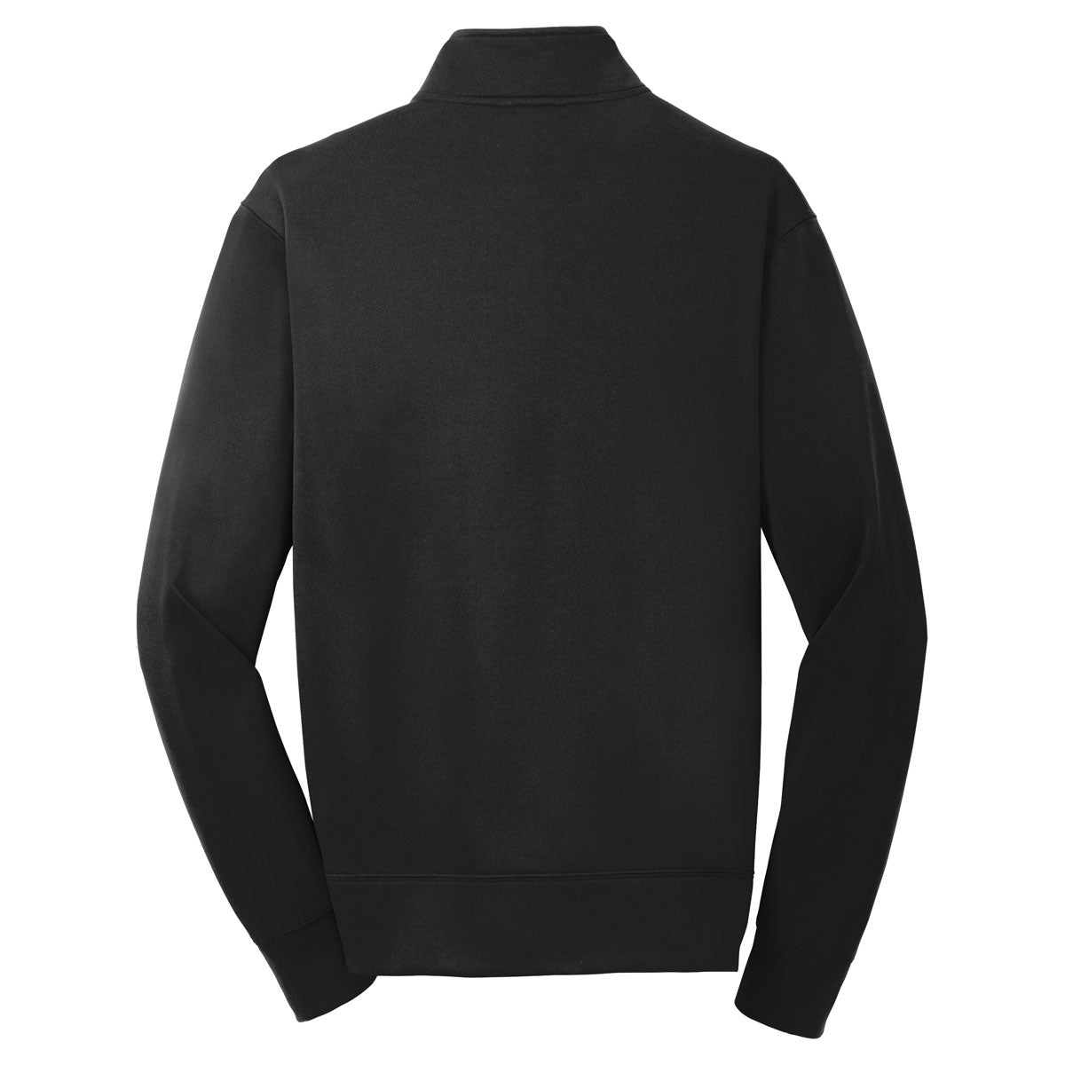 Puhics Men's Black Sport-Wick Fleece Full-Zip Jacket