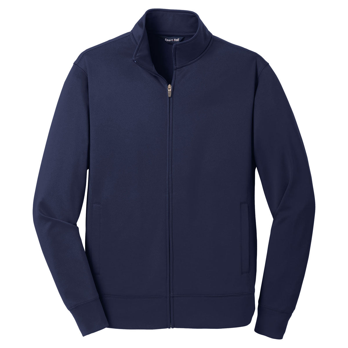 Puhics Men's Navy Sport-Wick Fleece Full-Zip Jacket