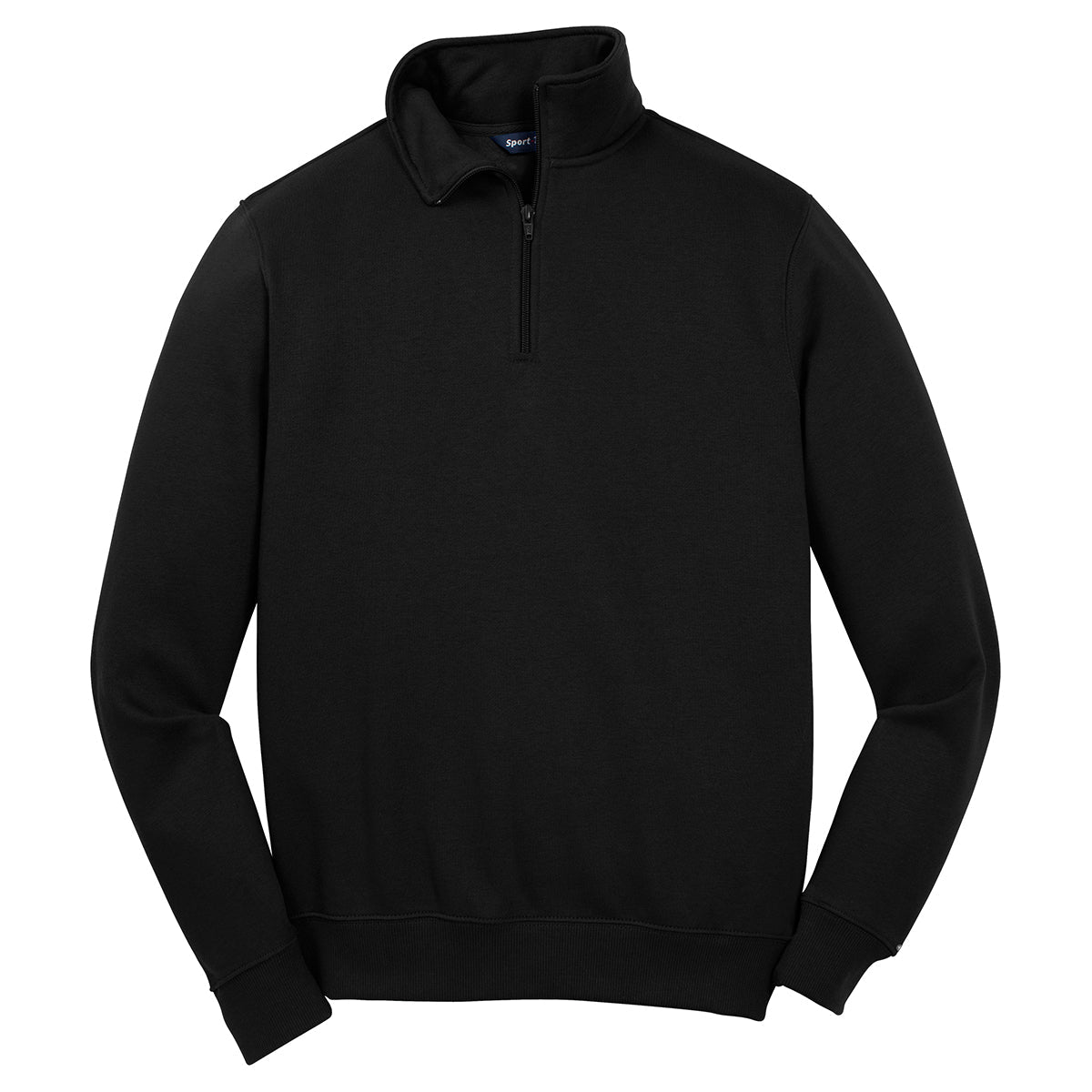 Puhics Men's Black 1/4-Zip Sweatshirt
