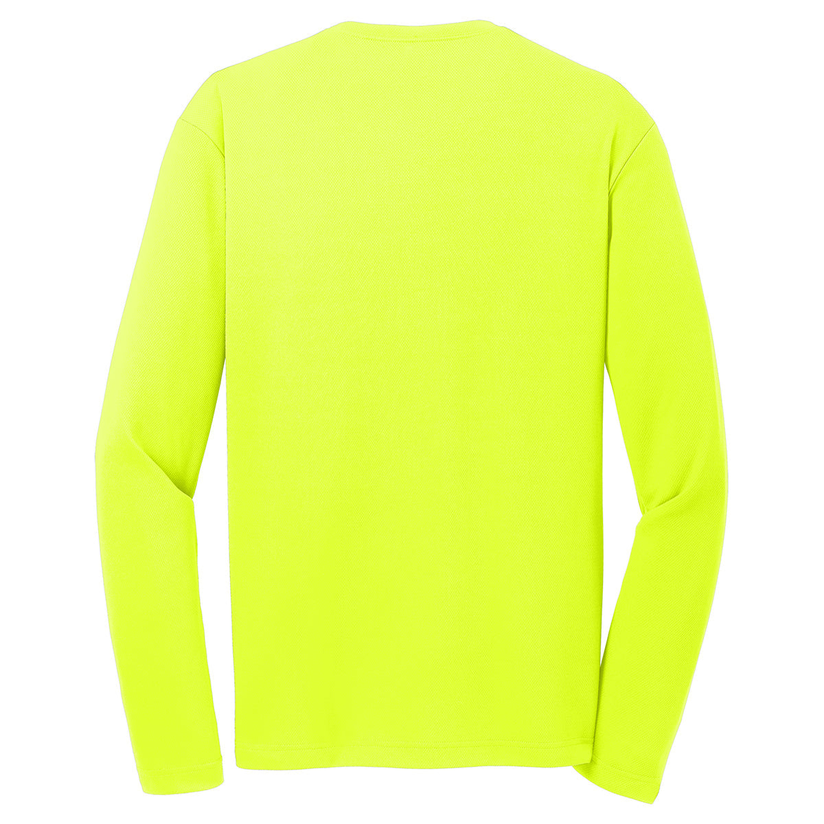 Puhics Men's Neon Yellow PosiCharge RacerMesh Long Sleeve Tee