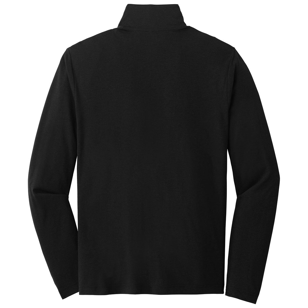 Puhics Men's Black Triad Solid PosiCharge Tri-Blend Wicking 1/4-Zip Pullover