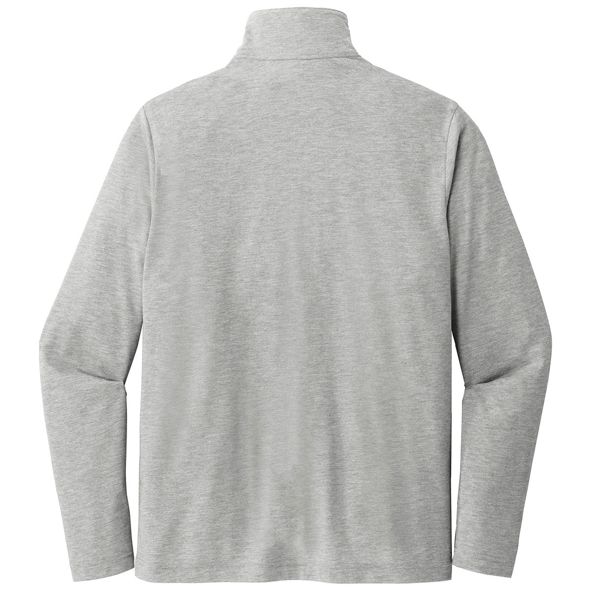 Puhics Men's Light Grey Heather PosiCharge Tri-Blend Wicking 1/4-Zip Pullover