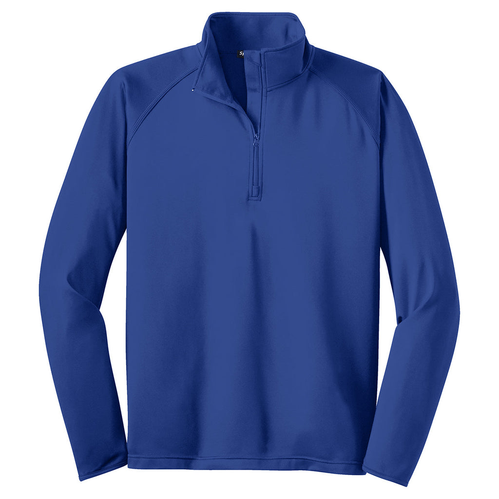 Puhics Men's True Royal Sport-Wick Stretch 1/4-Zip Pullover