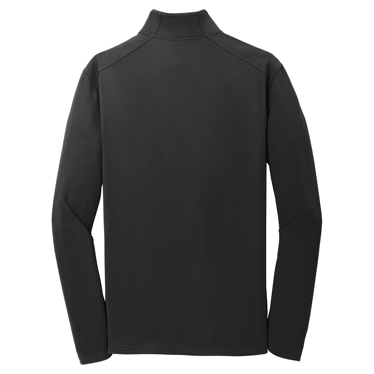 Puhics Men's Black Textured 1/4-Zip Pullover