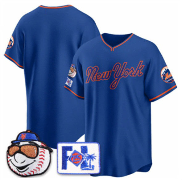 New York Mets Blank Royal Puhics 2025 Spring Training Stitched Jersey