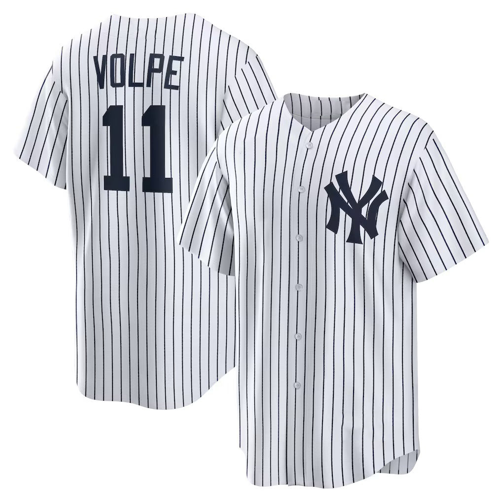 New York Yankees #11 Anthony Volpe White Puhics Home Replica Player Jersey