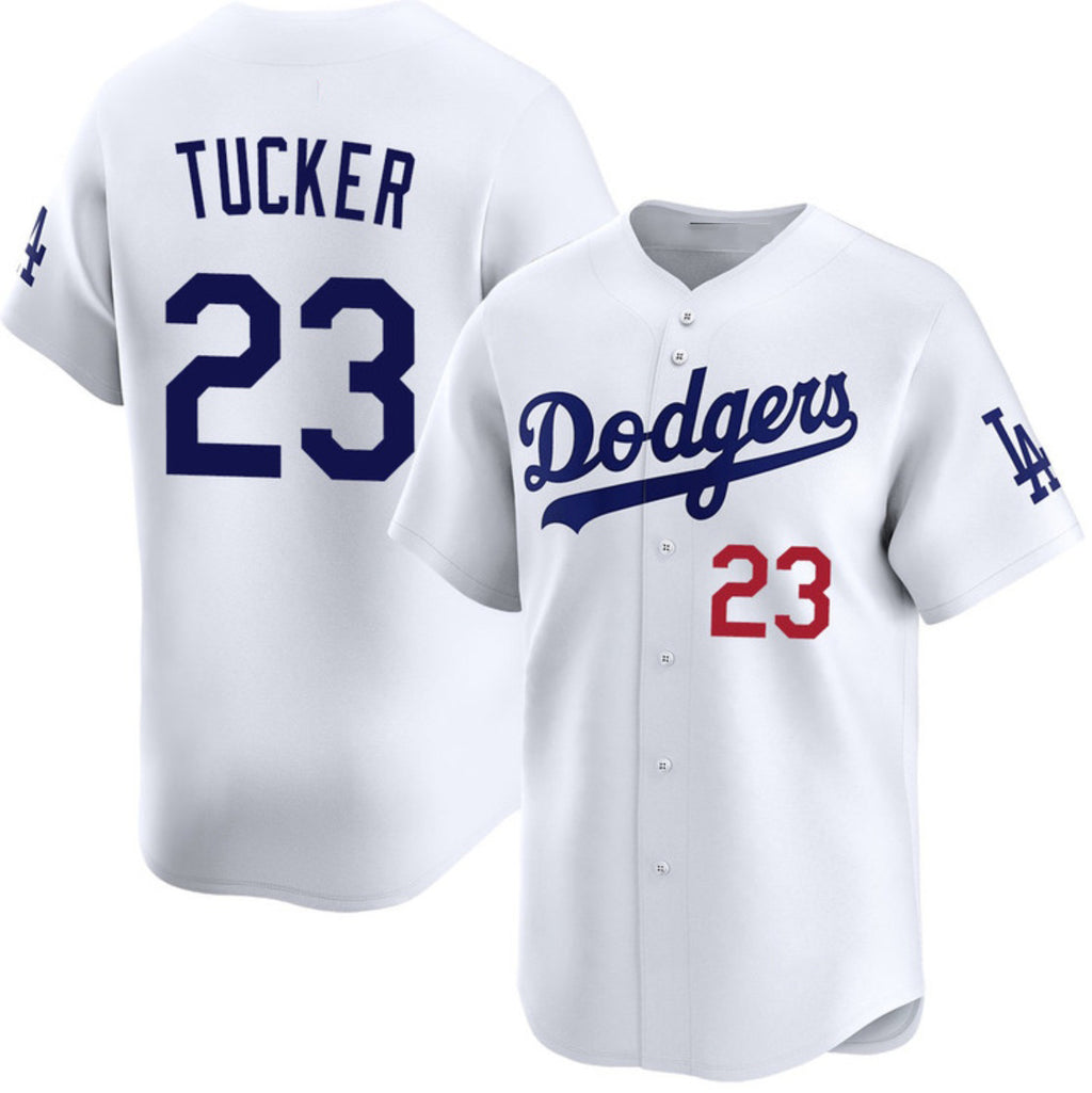 Los Angeles Dodgers #23 Kyle Tucker White Puhics 2026 Home Limited Stitched Jersey