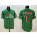 Philadelphia Phillies #10 J.T. Realmuto Green Puhics Phanatic Limited Stitched Jersey