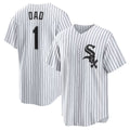 Chicago White Sox White Puhics #1 Dad Home Replica Jersey