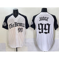 New York Yankees #99 Aaron Judge White Black Puhics 'Gothic Legacy Edition' Vapor Premier Limited Stitched Jersey
