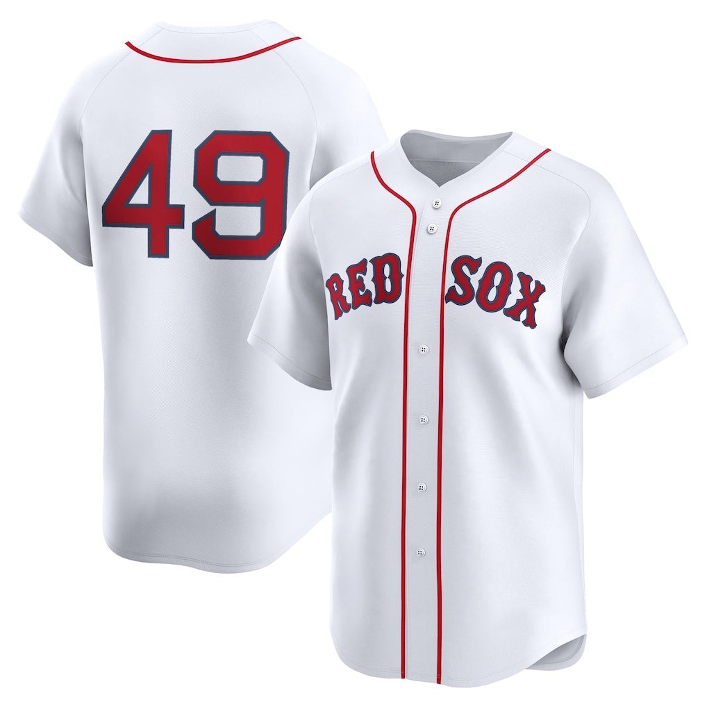 Boston Red Sox #49 Tim Wakefield White Puhics Home Limited Player Jersey