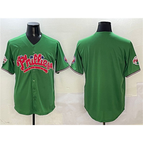 Philadelphia Phillies Blank Green Puhics Phanatic Limited Stitched Jersey