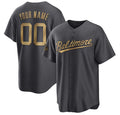 Custom Baltimore Orioles Active Player Charcoal Puhics 2022 All-Star Cool Base Stitched Jersey