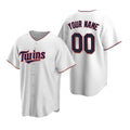 Custom Minnesota Twins White Puhics Stitched Cool Base Home Jersey