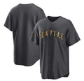 Seattle Mariners Blank Charcoal Puhics 2022 All-Star Cool Base Stitched jersey