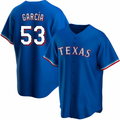 Texas Rangers #53 Adolis Garcia Blue Puhics Cool Base Stitched Jersey
