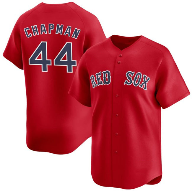 Boston Red Sox #44 Aroldis Chapman Red Puhics 2025 Alternate Limited Stitched Jersey