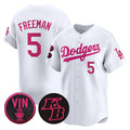 Los Angeles Dodgers #5 Freddie Freeman White Puhics 2026 Mother¡¯s Day Vapor Premier Limited Stitched Jersey