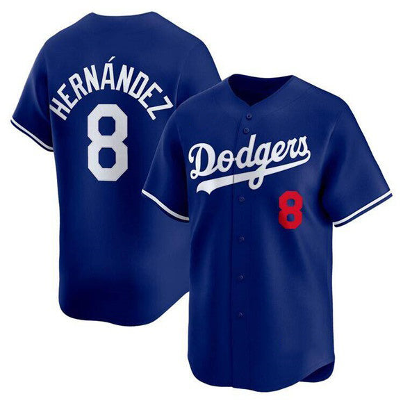 Los Angeles Dodgers #8 Enrique Hernandez Royal Puhics Limited Stitched Jersey