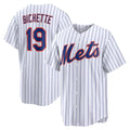 New York Mets #19 Bo Bichette White Puhics Home Replica Jersey